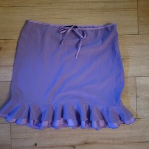 Daisy Fuentes Lavender Ruffle Mini Skirt
